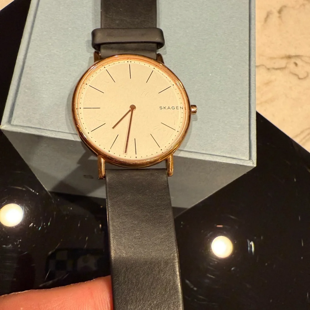 Skagen Signatur SKW6430, Black and Gold with White Face